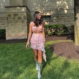 For Love & Lemons Butterfly Set (Archer Skirt + Sorcha Bra Top) eras tour outfit